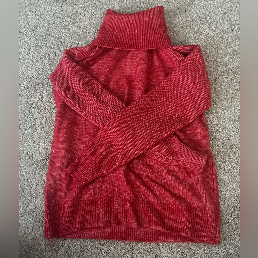 RED LOFT TURTLE NECK SWEATER SIZE S